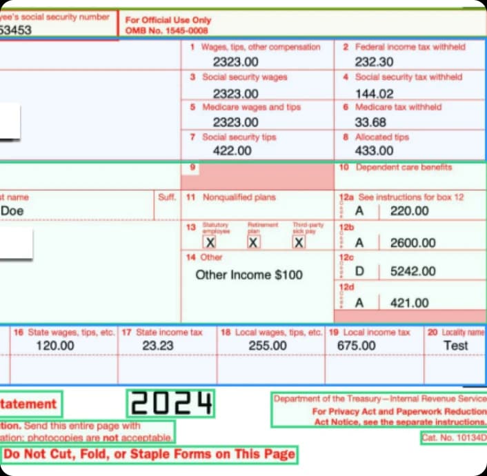 Tax Document Analysis
